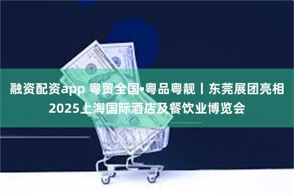 融资配资app 粤贸全国•粤品粤靓丨东莞展团亮相2025上海国际酒店及餐饮业博览会