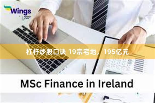 杠杆炒股口诀 19宗宅地，195亿元
