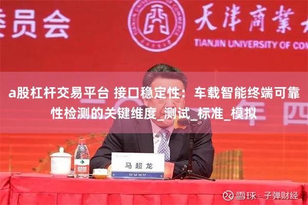 a股杠杆交易平台 接口稳定性：车载智能终端可靠性检测的关键维度_测试_标准_模拟