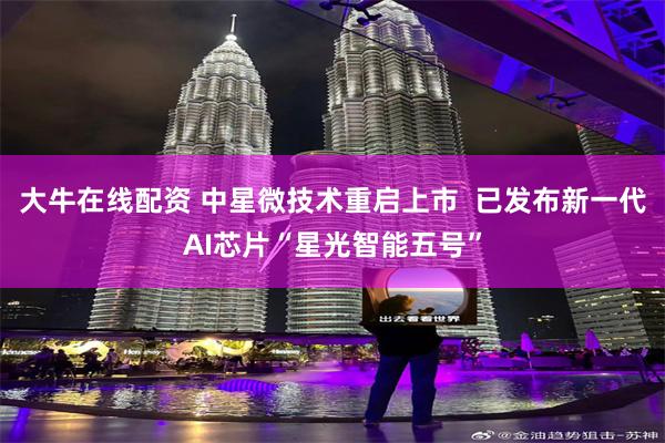 大牛在线配资 中星微技术重启上市  已发布新一代AI芯片“星光智能五号”